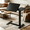White, variant on Small Standing Desk, Mobile Stand up Desks with Lockable Wheels, Adjustable Height, 26 Inch Portable Rolling Laptop Computer Desks for Home, Brown