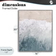 thumbnail image 4 of Stupell Industries Contemporary Beach Top Shore Gray Framed Giclee Art, 16 x 20, by Kim Allen, 4 of 8