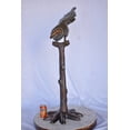 thumbnail image 3 of Nifao Parrot on a Tree looking Down Bronze Statue – Home Decor Sculpture, 37"L x 15"W x 47"H, 3 of 12