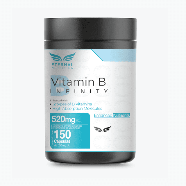 Complejo B Elevado Eternal Nutrition 150 Cápsulas 520 mg