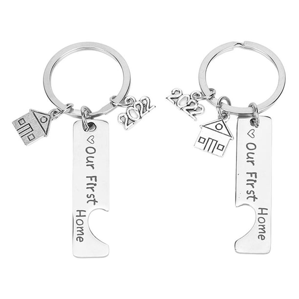 Keyrings, Our First Home Keychain Housewarming Gift Rustproof Fadeless  Stainless Steel For Birthday For Party For Anniversary 