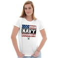 thumbnail image 4 of US Navy Honor Courage American Flag Women's T Shirt Ladies Tee Brisco Brands X, 4 of 5