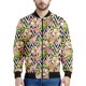 thumbnail image 3 of Chaqueta con cremallera con estampado de flores de narciso y lirio para hombre, sudadera informal de manga larga con estampado 3D de plantas, abrigo de calle, chaquetas holgadas, 3 of 5