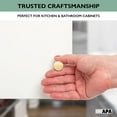thumbnail image 3 of Ilyapa Brushed Gold Kitchen Cabinet Knobs - Minimalist Cylindrical Whistle Knob Handles - 25 Pack of Kitchen Cabinet Hardware, 3 of 7