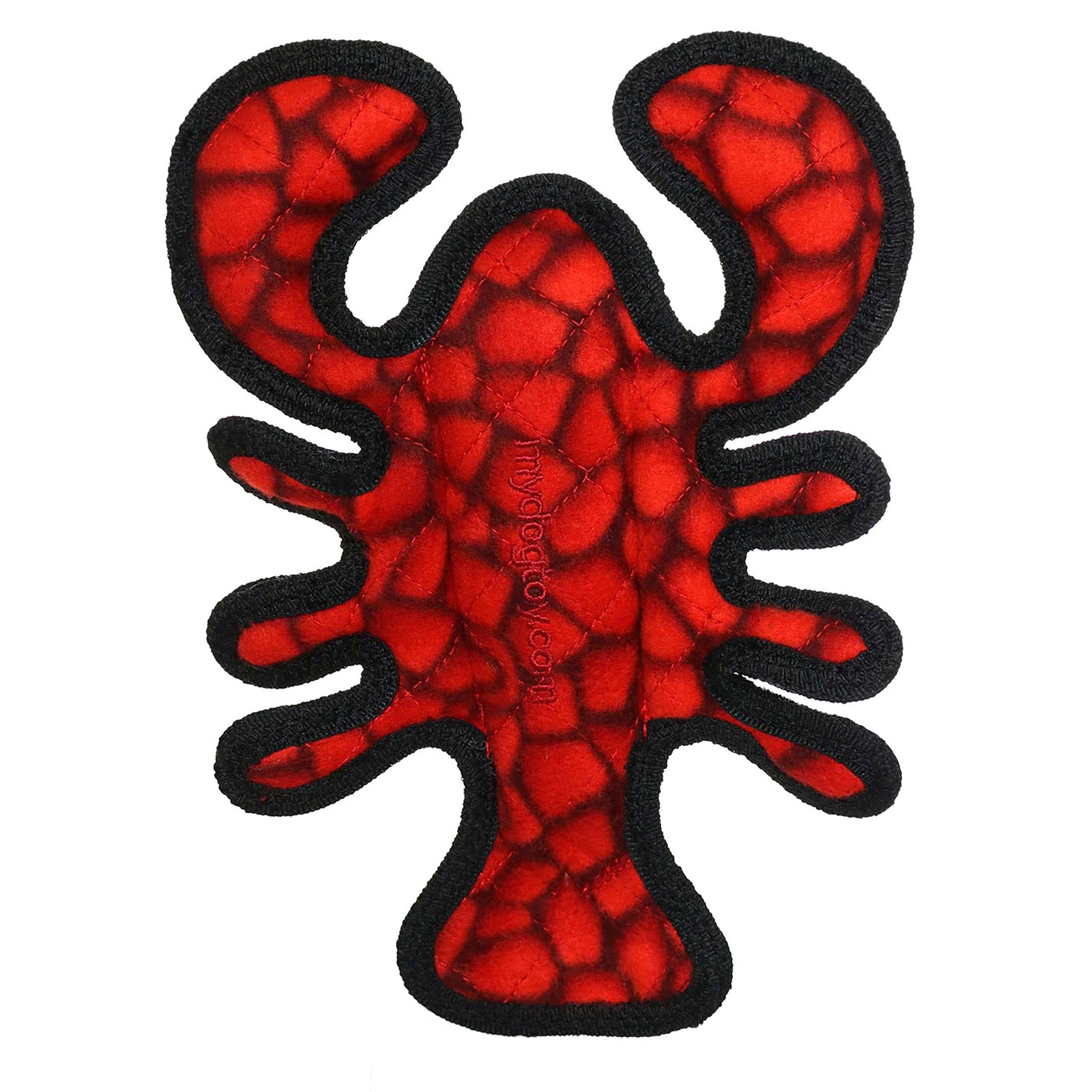 Tuffys Ocean Creature Jr Lobster Durable Plush Squeaky Dog Toy