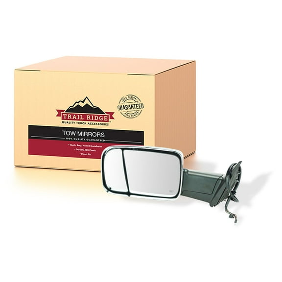 Trail Ridge Tow Mirror Power Folding Heat Memory Signal Puddle Chrome LH for Ram TR00124 Fits select: 2013-2018 RAM 1500, 2013-2018 RAM 2500