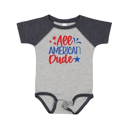 

Inktastic 4th of July All-American Dude with Stars Gift Baby Boy Bodysuit