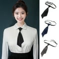 thumbnail image 2 of Grofry Women Men Neck Tie Adjustable Elastic Band Graduation Bow Tie Bank Hotel Shirt Tie Formal Wear Accessory, 2 of 8