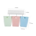 thumbnail image 3 of OULII 1 Set Kitchen Recycle Bins For Home Compact Design Plastic For Waste Management, 3 of 8