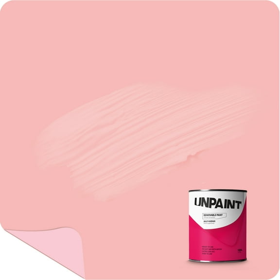 Unpaint Removable Paint Interior Matte Pink Tulip Autumn Biodegradable 1 Quart