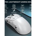 thumbnail image 4 of ATTACK SHARK R1 SUPERLIGHT Mouse with Tape, PixArt PAW3311 Gaming Sensor, BT/2.4G Wireless/Wired Gaming Mouse, 6 Adjustable DPI up to 18000, 65 Hrs Battery, Office Mice for Win11/Xbox/PS/Mac, 4 of 10