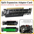 thumbnail image 2 of PCIe X16 To X8+X4+X4 Split Expansion Adapter Card PCIE4.0 M.2 NVMEx2 Input Ports Support 2280/2260/2242/2230 SSD 10pcs, 2 of 6