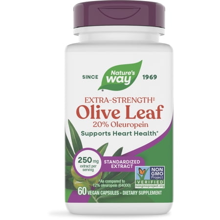 オリーブリーフ オレウロペイン12％ 250mg 60粒 ポリフェノール Nature's Way ネイチャーズウェイ アメリカ