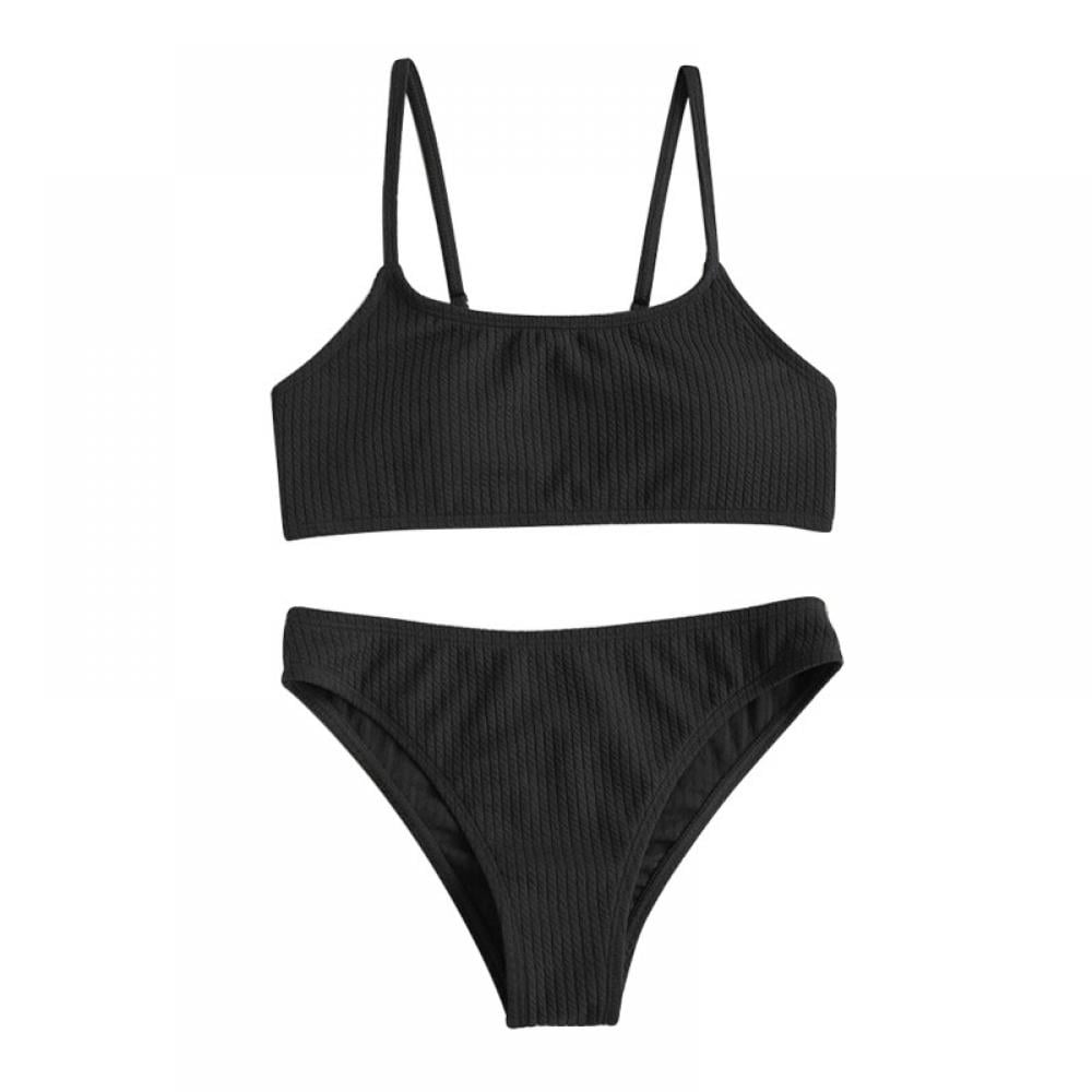 Little Girls Swimsuit Spaghetti Strap Bikini Bathing Suit 2 Piece