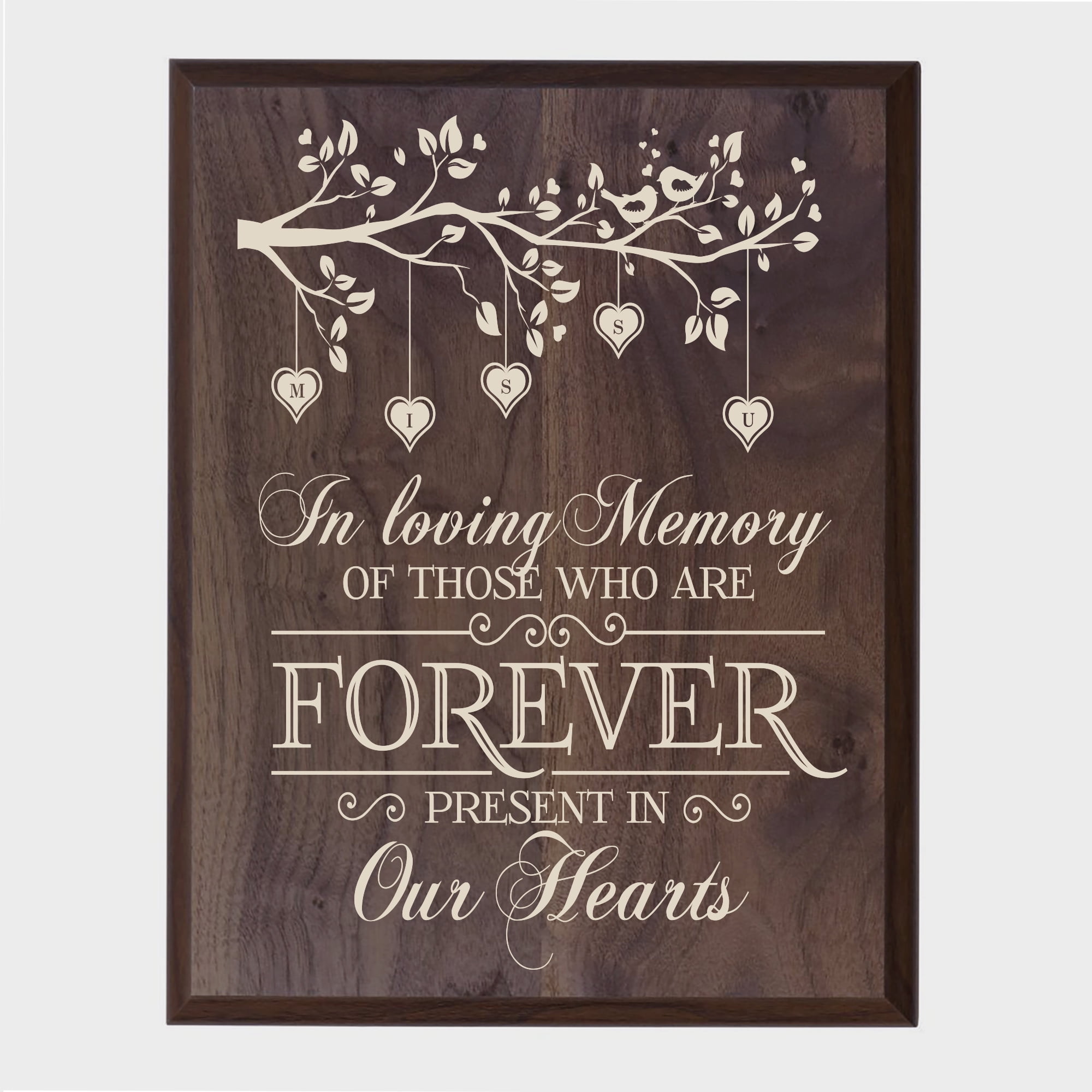 LifeSong Milestones Memorial Sympathy Plaque In Loving Memory (tree