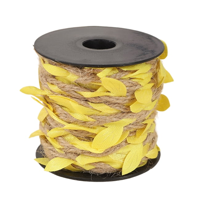 Leodye 1PCS Colorful Artificial Leaf Rattan Versatile Decorative DIY Craft Wedding Gift Packaging Handmade Rope - 39.37 in