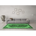 thumbnail image 3 of Ahgly Company Indoor Rectangle Abstract Emerald Green Modern Area Rugs, 3' x 5', 3 of 4