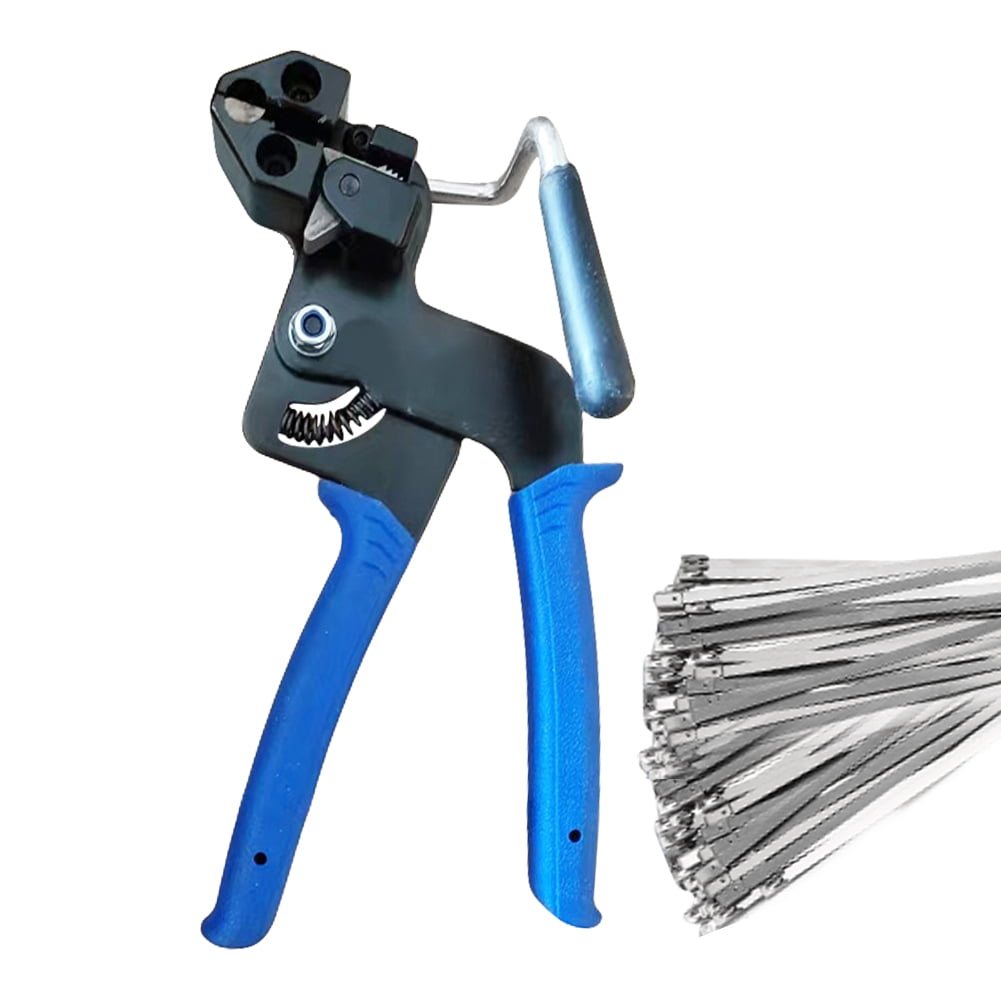 Metal Zip Tie Tool, Stainless Steel Cable Tie Pliers Chain Link Fence Ties, Cable Tie Cutter, Adjustable Cable Tie Pliers, Cable Tie Tool for Industry, Home Use