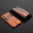 thumbnail image 2 of Funda a prueba de golpes de PC + TPU para iPhone Xs Max, color naranja, 2 of 5