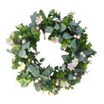thumbnail image 1 of Guirnalda artificial de simulación, guirnalda hecha a mano, 42 cm Guirnalda verde Guirnaldas de Pascua Guirnaldas de primavera para puerta Fiesta de Gloria Corona colgante de puerta delantera, 1 of 9