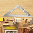 thumbnail image 3 of Quqiuxian 2pcs Measuring Ruler Drawing Triangle Rule Geometry Ruler Measure Ruler Measurement Tool, 3 of 6