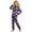 Purple-674V, variant on Vdoaml Kids Halloween Print Pajama Little Girls Long Sleeve Top Pants Two Piece Set Children Sleepwear Nightwear 6-7 Years Pink