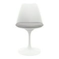 thumbnail image 4 of Modholic Tulip 48" Fiberglass Dining Table & Set Of 4 Chairs, Gray, 4 of 6