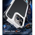 thumbnail image 7 of Leyi Compatible with iPhone 15 Pro Max Cases, Non-Slip Textured Grip Bumper Support Military Drop Resistant for Case iPhone 15 pro max-White, 7 of 7