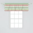 thumbnail image 2 of Ambesonne Folk Art Window Valance, Floral Swedish Dala Horse, 42" x 18", Green Vermilion, 2 of 3