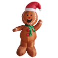 thumbnail image 1 of Hombre de jengibre inflable de Navidad de 6 pies, hombre de jengibre inflable de Navidad, decoración divertida al aire libre para festival, patio al, 1 of 8