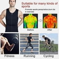 thumbnail image 4 of XXL Camisas adelgazantes para hombre, moldeador de cuerpo, compresión de pecho, camiseta interior para Abdomen, ginecomastia, Moobs, recortador de cintura, chaleco para el sudor,, 4 of 5