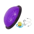 thumbnail image 3 of Pelota de equilibrio de 18 pulgadas, pelota de equilibrio deportiva con banda resistente y bomba de pie, media pelota, media pelota de ejercicio para Púrpura, 3 of 8