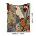 thumbnail image 2 of Chicken Head Blanket Chicken Head Patterns Printed Blankets For Both Indoor And Outdoor Home Decor For Couch Bed And Living Room Chickens Lovers, 2 of 2
