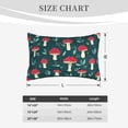 thumbnail image 4 of Sikiie Amanita Mushroom Print Plush Pillow Cover, Wrinkle-proof and Stain-resistant Pillow Protector without Pillow Core, Home Decoration-14"x20", 4 of 6