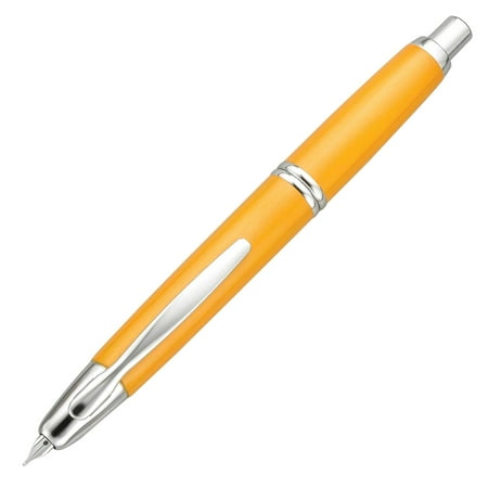 Pilot Vanishing Point Collection Fountain Pen - Yellow & Rhodium - Fine Point