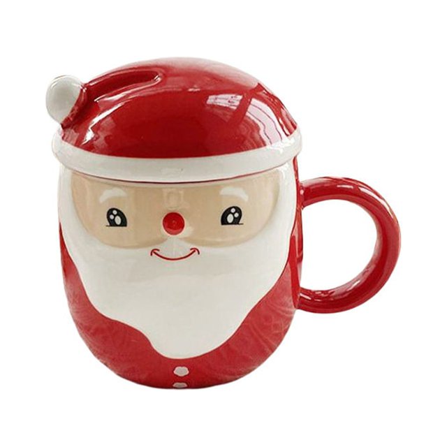 sweethay Taza de café, taza para beber, suministros de vacaciones, decoración de escritorio, gran capacidad, aspecto bonito, tamaño compacto, Kits de decoración para fiestas
