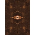 thumbnail image 1 of Ahgly Company Tapis Rectangulaire Lavable en Machine Intérieur Transitionnel Brun Selle, 2 Pieds x 4 Pieds, 1 of 7