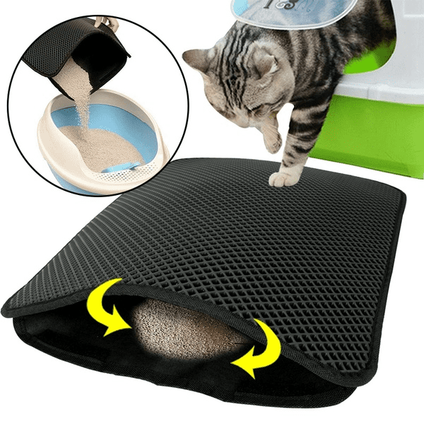 Waterproof DoubleLayer Pet Cat Litter Mat For Cats Paws Litter Box Non