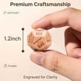thumbnail image 2 of BESTSKY Food Decision Dice Romantic Date Night Game,Wooden Dinner Decider for Couples,Birthday Valentine’S Day for Him Her, 2 of 8