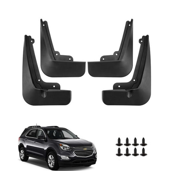 Mud Guards For Cars Fit For Chevrolet Equinox 2017-2023, Car Fenders, Front And Rear 4 Pieces Car Mudguards Wheel Dirt Flaps,Mud Flaps Splash Guards-Black