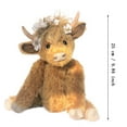 thumbnail image 3 of Muñeco de peluche de vaca de las Tierras Altas, juguetes de peluche de ganado, vaca esponjosa, juguetes de vaca para mascotas, 3 of 8