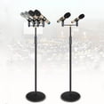 thumbnail image 2 of Adjustable 4-Head Microphone Clip Bar Mount Holder T-Bar Bracket Clamp, 2 of 6