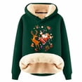 thumbnail image 1 of WEAIXIMIUNG Robe Chandail en Molleton Filles Imprimé Père Noël avec Capuche Confortable à Manches Longues, 1 of 4