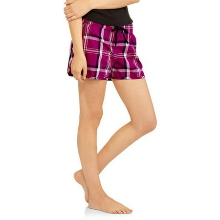 Ste Ladies Wvn Shorts Berry Plaid