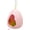 Pink, variant on Bird Nest, Hanging Bird House with Cute Twisting Egg Design, Suitable for Lovebird Conure Cockatiel Budgie Quaker and Other Small and Medium-Sized Parrots