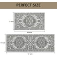 thumbnail image 3 of Grey Farmhouse Kitchen Rugs Sets of 2 Non Slip Washable Farmhouse Kitchen Mats for Floor 2 Piece Boho Gray Kitchen Rug Mat Set Home Decor, 3 of 6