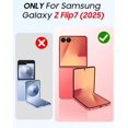 thumbnail image 2 of Funda GooseBox para Samsung Galaxy Z Flip 7, privacidad y bisagra, color rojo, 2 of 9