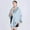 Light Blue, variant on Ladies Autumn Winter Imitation Collar Hooded Shawl Cape Ladies Woolen Coat Large Size Cardigan Dress for Women Winter Wraps for Women Warm Wrap Shawl Coat for Women with Hood Beaded Shawl Wrap Shawl