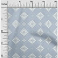 thumbnail image 1 of oneOone Cotton Jersey Light Gray Fabric Floral & Tiles Moroccan Diy Clothing Quilting Fabric Print Fabric By Yard 58 Inch Wide, 1 of 4