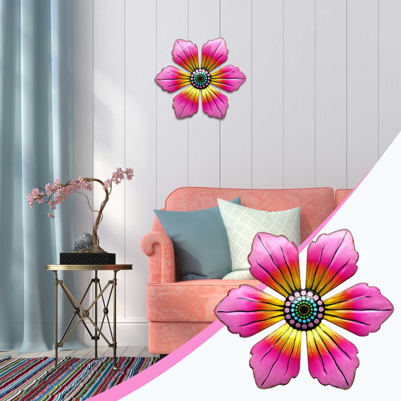 Shiusina Wall Art Wall Hanging Special Flower Ornament Wall Sculptures